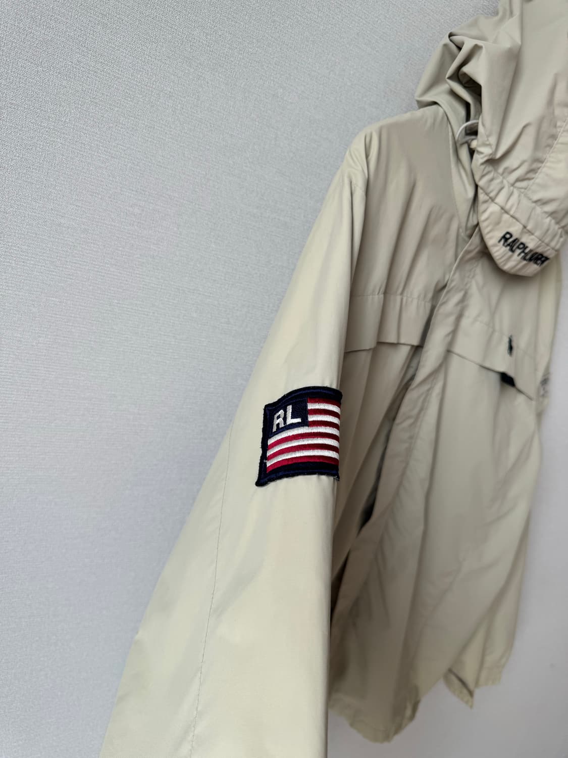 폴로랄프로렌 남성 성조기 와펜 바람막이 베이지 L 105-110 상품이미지3