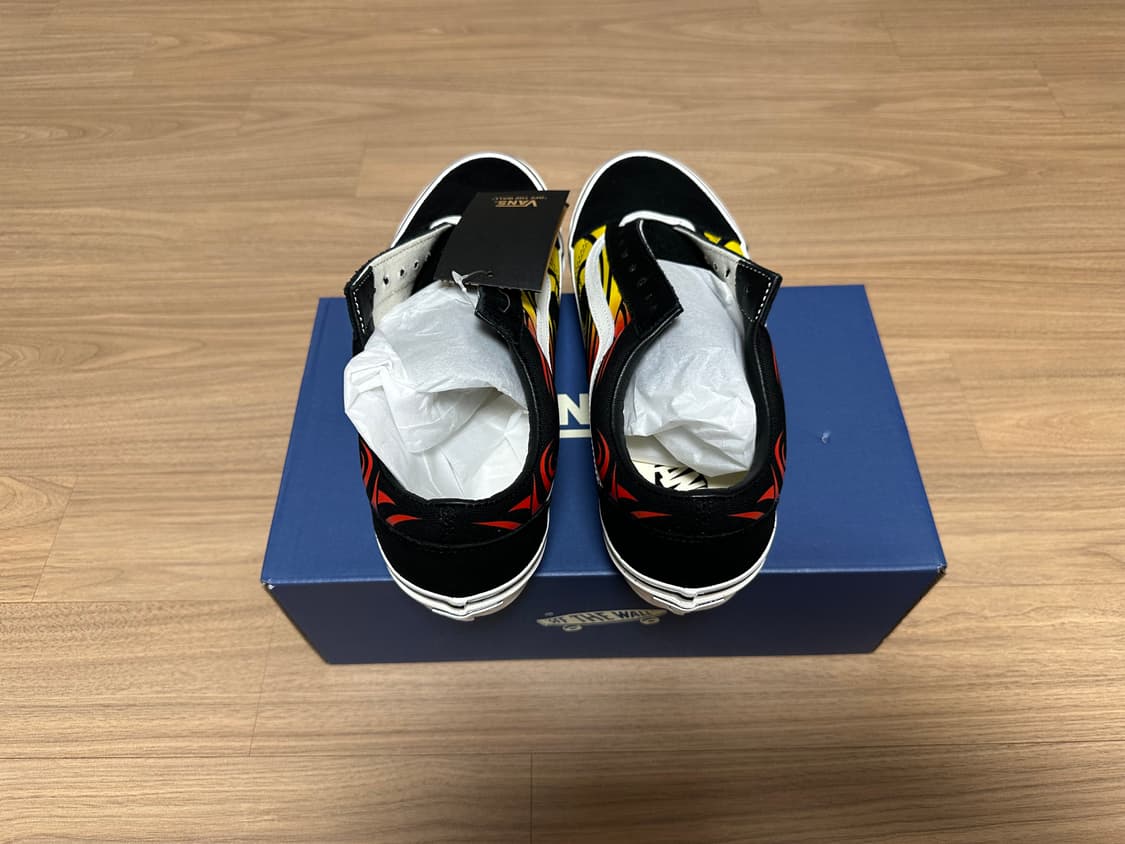 반스 프리미엄 올드스쿨 플레임 블랙 화이트 280 상품이미지5