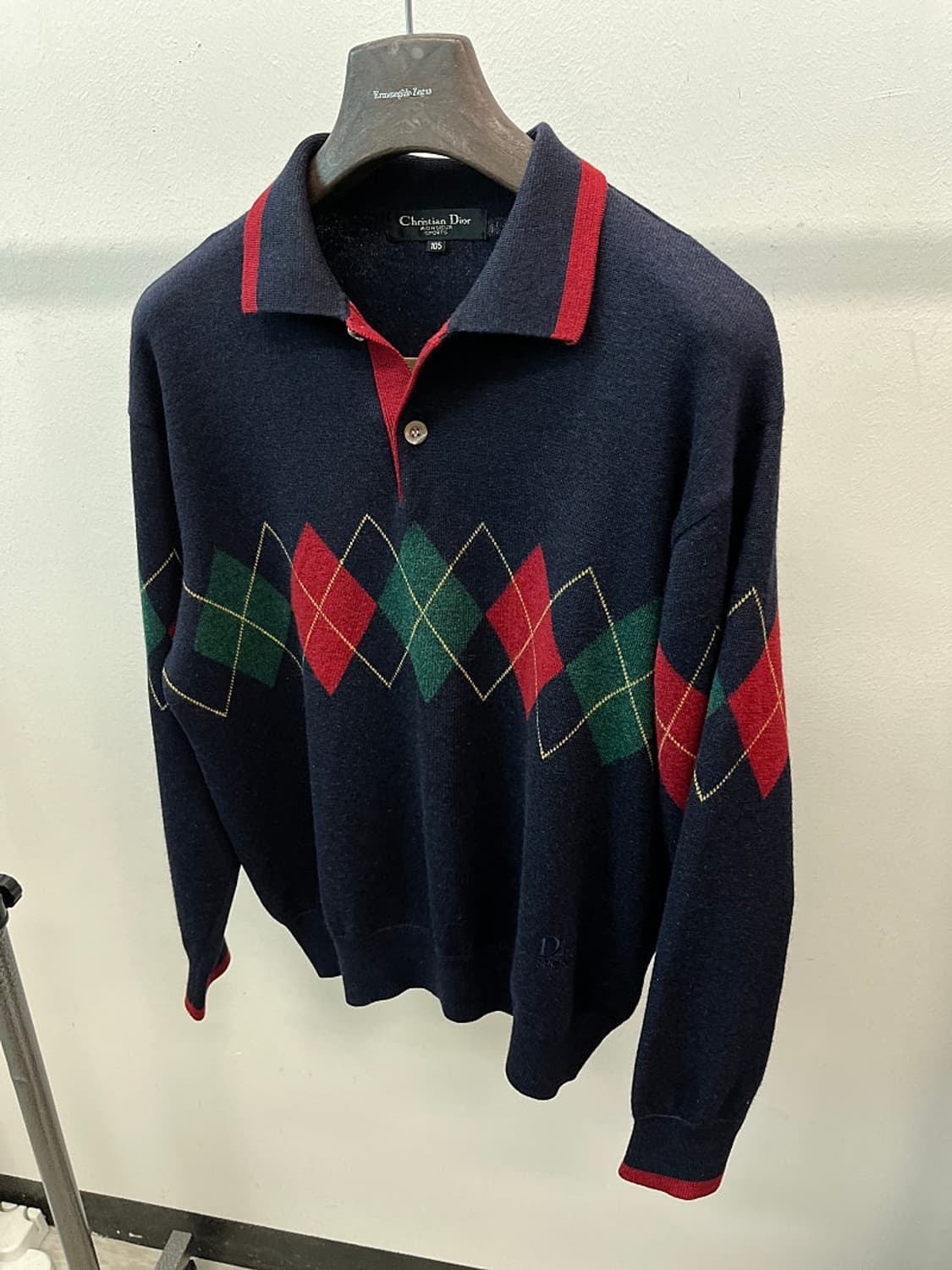 100-105) 크리스찬디올 아가일 카라니트  상품이미지1