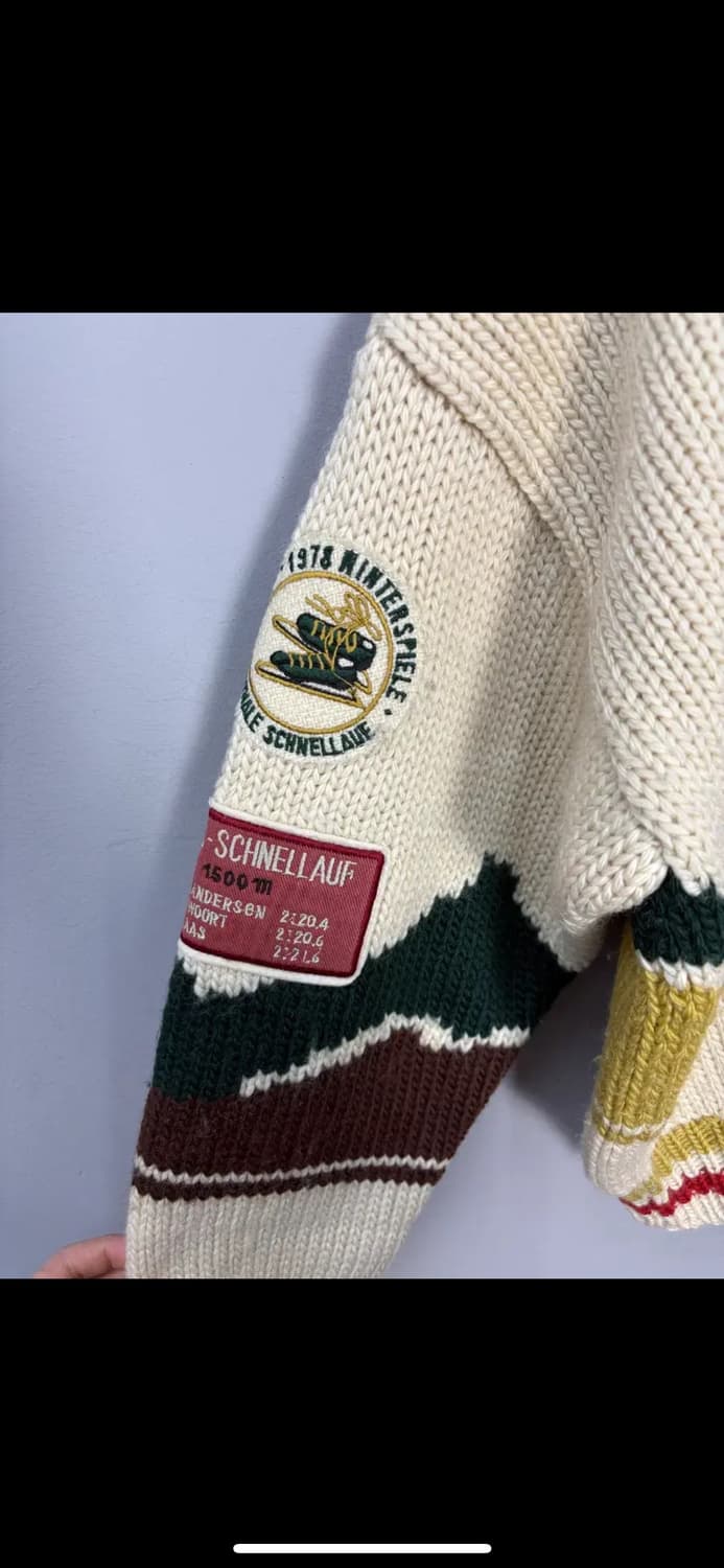 아츠키 오니시 코위찬 니트 집업 자켓 H1885 상품이미지4