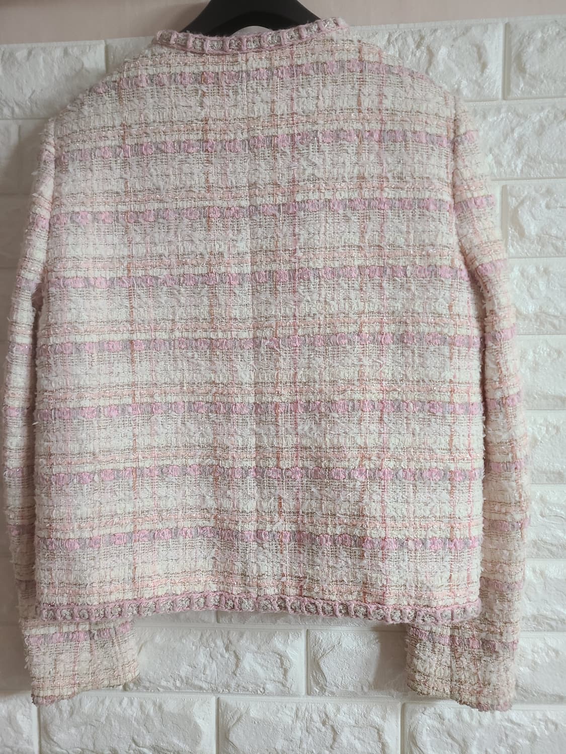 MOJO.S.PHINE 핑크 트위드 자켓 55 상품이미지5