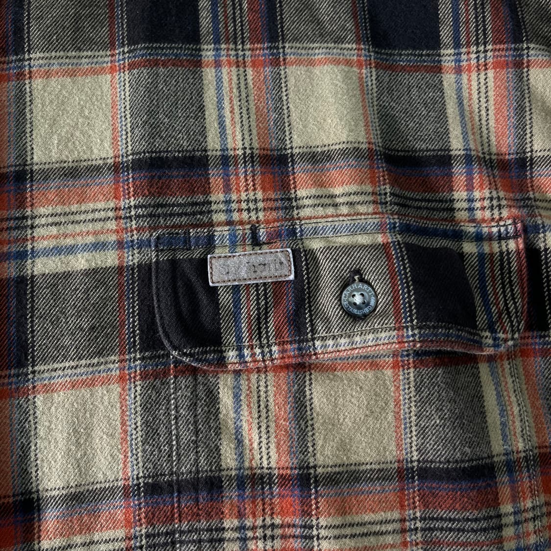 110 칼하트 투포켓 체크 울 셔츠 상품이미지4