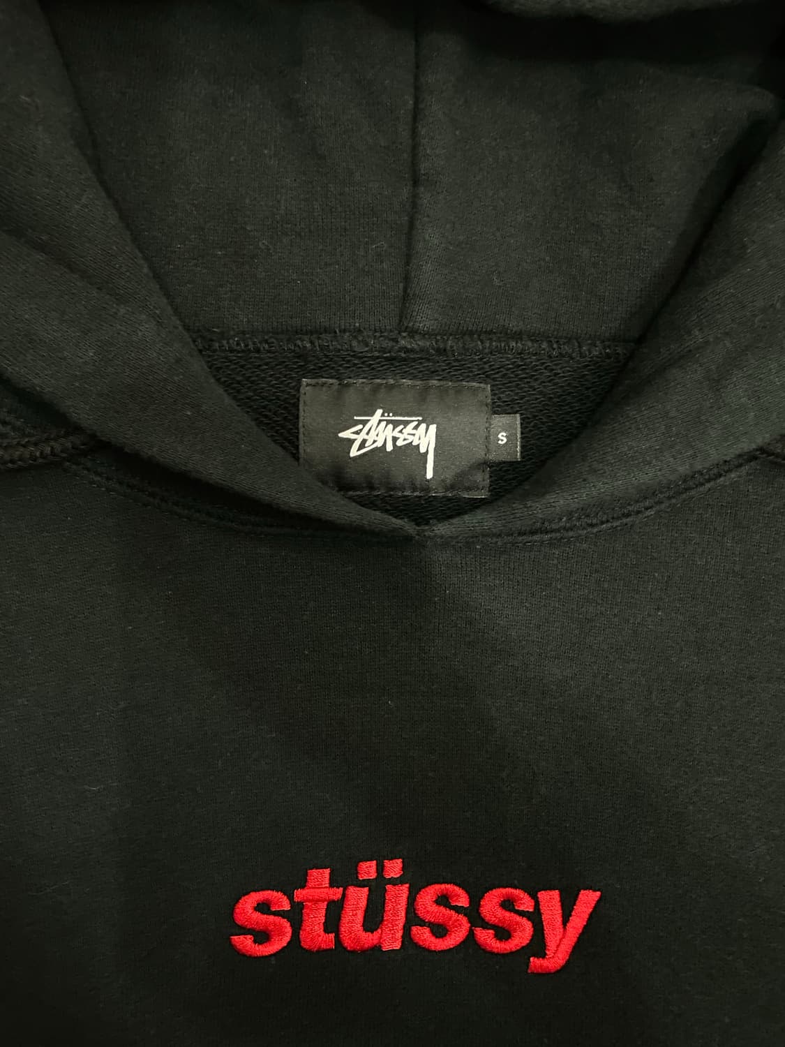 Stussy Crop Hoodie Black 상품이미지6