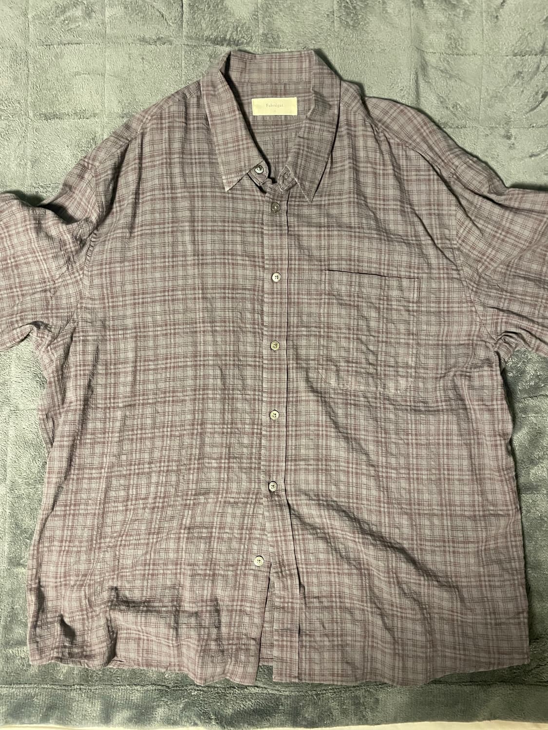 파브레가 체크셔츠 레드빈 상품이미지2