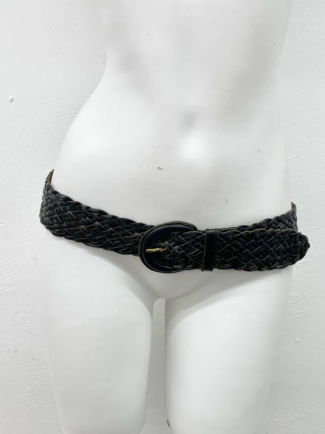 리얼레더 블랙페어리 위빙 벨트 상품이미지3