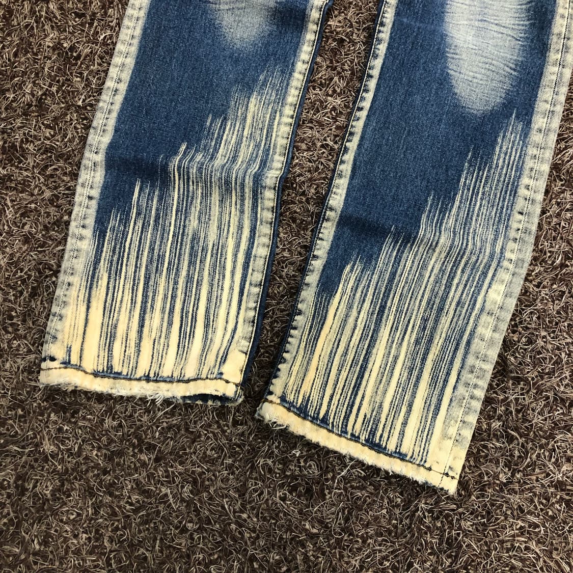 Iloi 빈티지 워싱 디스 데님 팬츠 상품이미지3