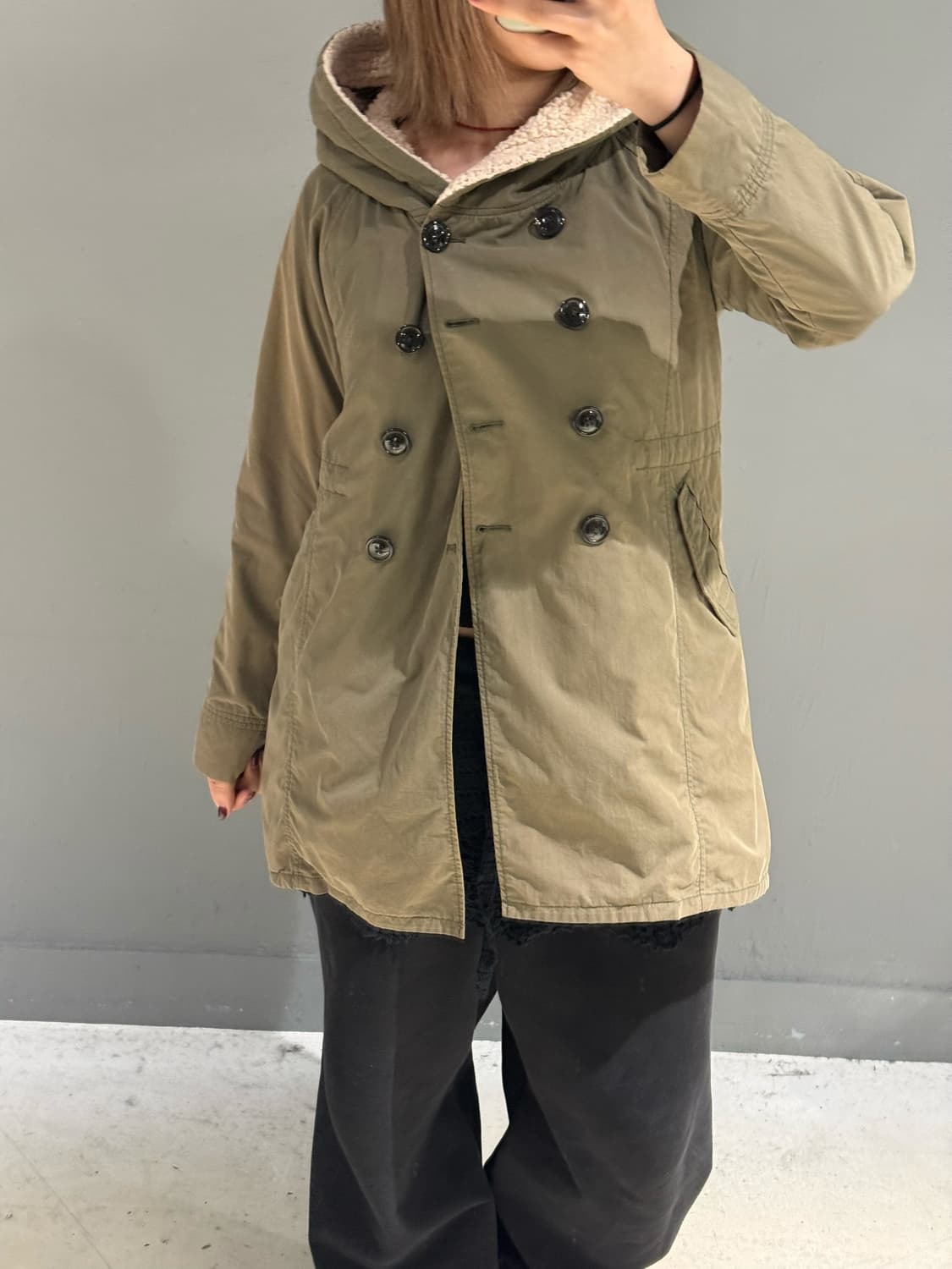 double button big hood jumper 상품이미지3