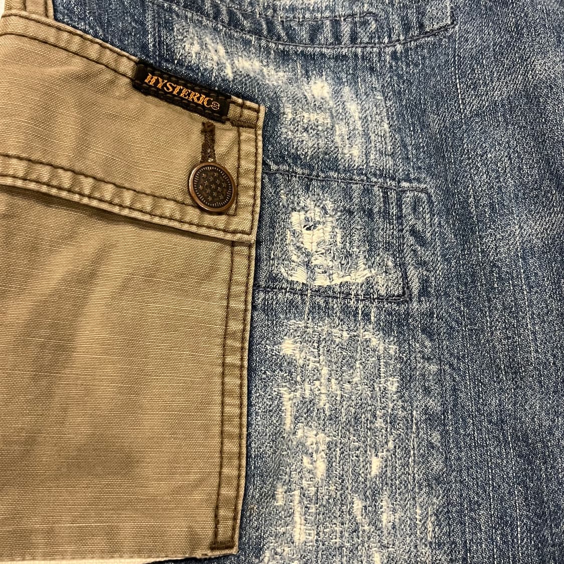 HYSTERIC GLAMOUR 히스테릭 글래머 패치워크 데님 팬츠 상품이미지9