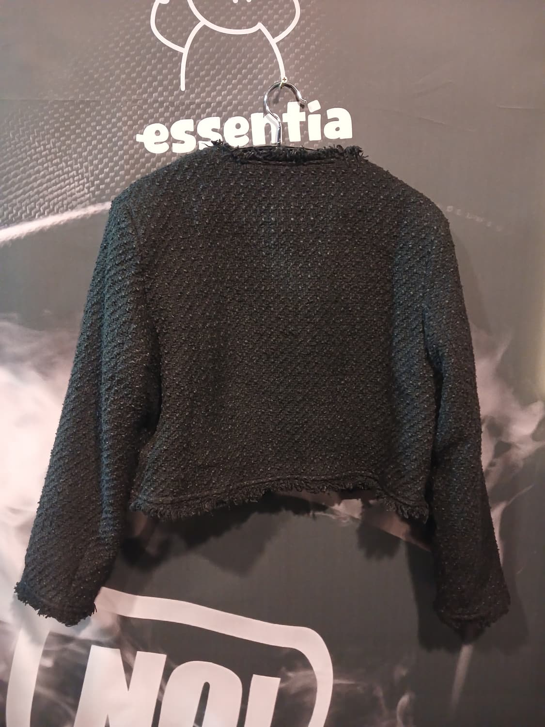 블랙 트위드 크롭자켓 상품이미지2