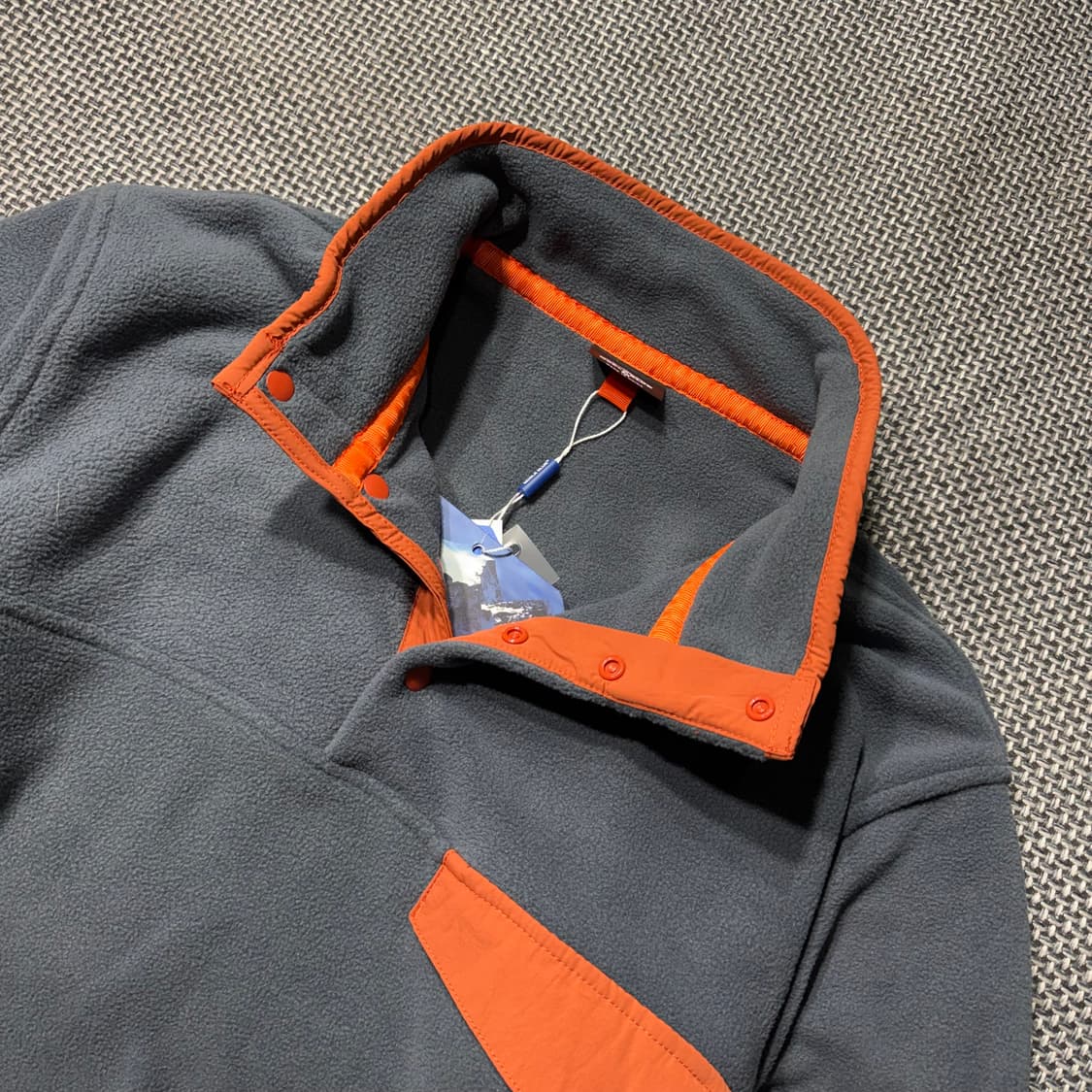 (새상품) 빈티지 아웃도어 플리스 스냅티 상품이미지3