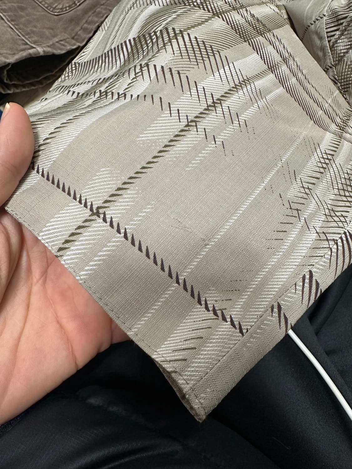 오클리 정품 배기핏 체크패턴 스키바지 XL 상품이미지7