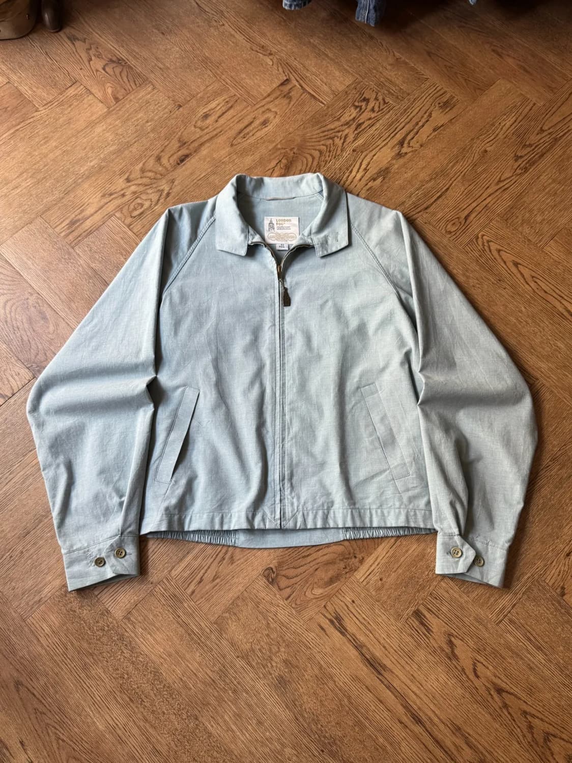 [L]60's 런던포그 Made in USA 샴브레이 드리즐러 자켓 상품이미지1