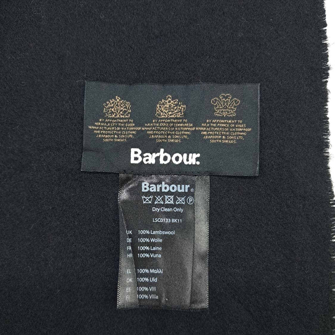 MX137 바버 블랙 램스울 목도리 머플러 상품이미지7