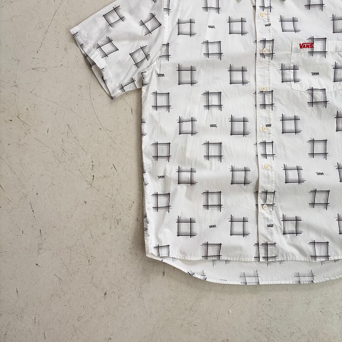90s 반스 스케이트보드 클래식 빈티지 반팔셔츠 XL 상품이미지3