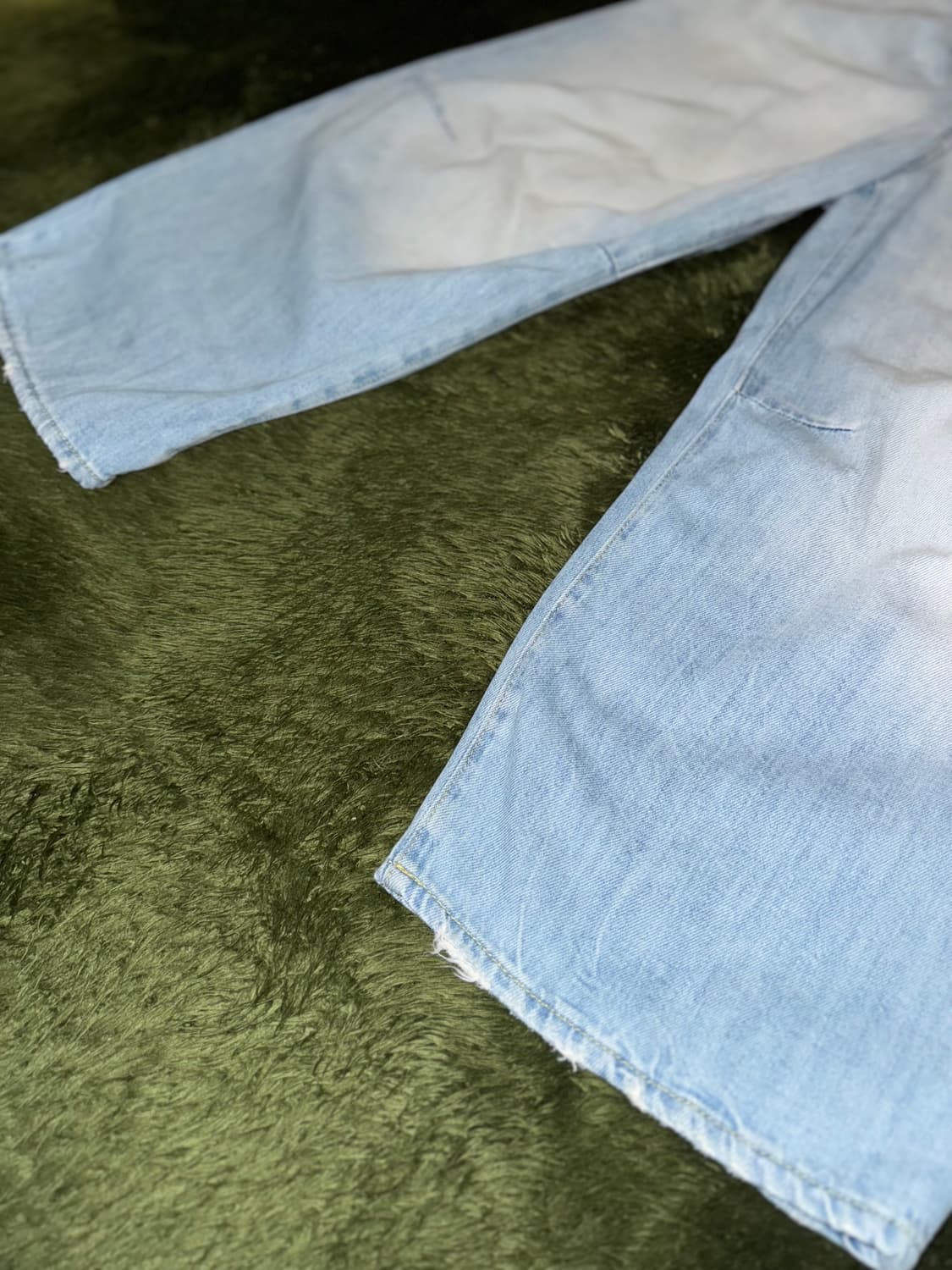 R13 알써틴 크롭 와이드 레그 데님 팬츠 MADE IN ITALY 상품이미지7