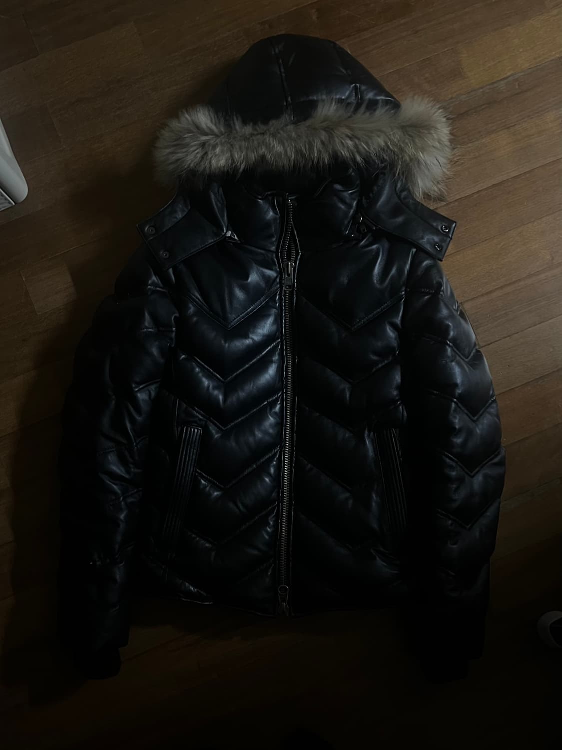 Jack Rose Racoon fur lamb leather puffer 상품이미지1