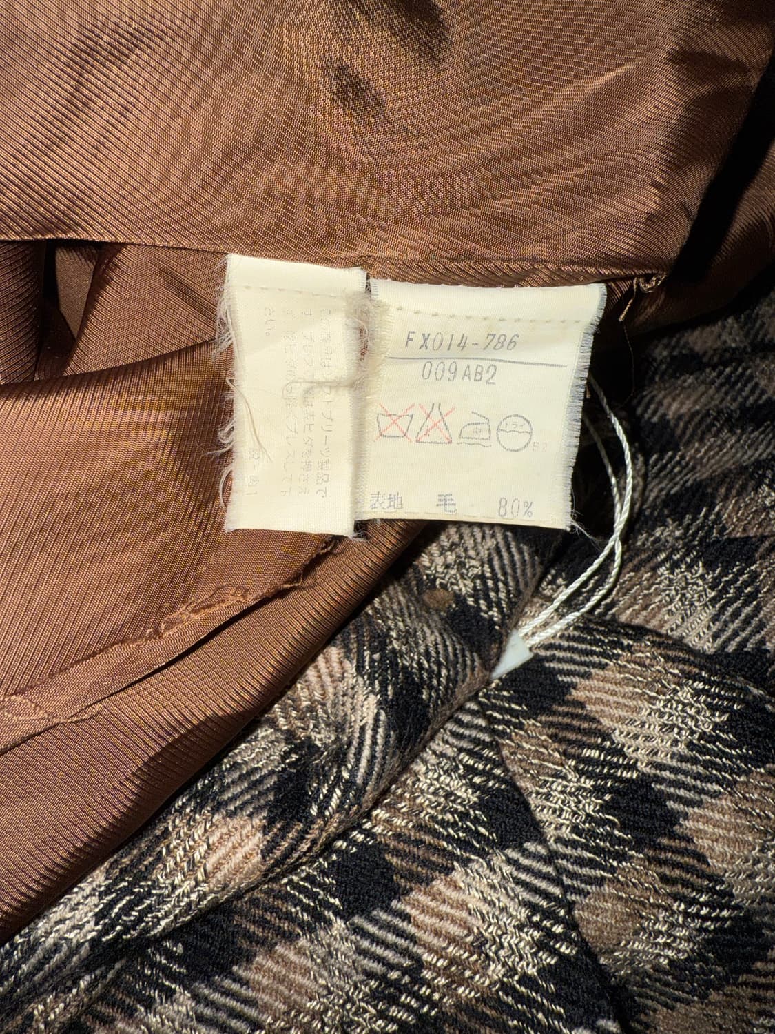 정품) 버버리 울 체크 미디 스커트 상품이미지4