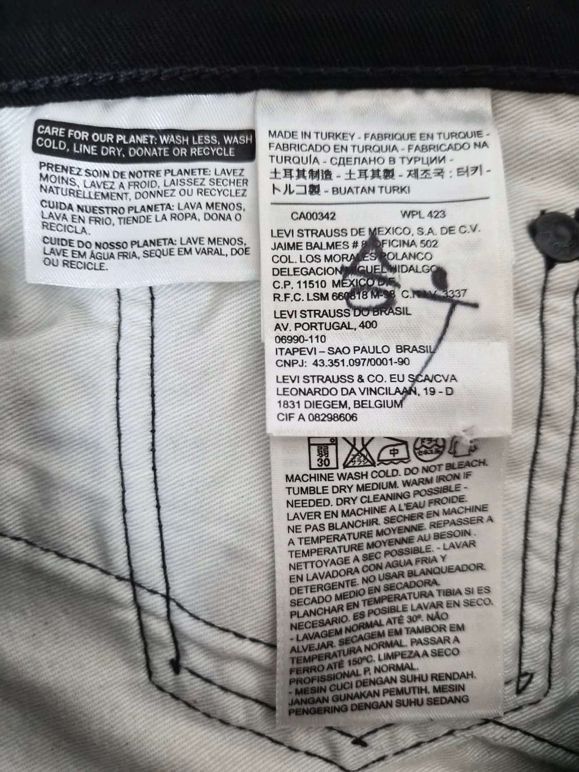 리바이스 510 블랙데님 32사이즈 P-95 상품이미지5