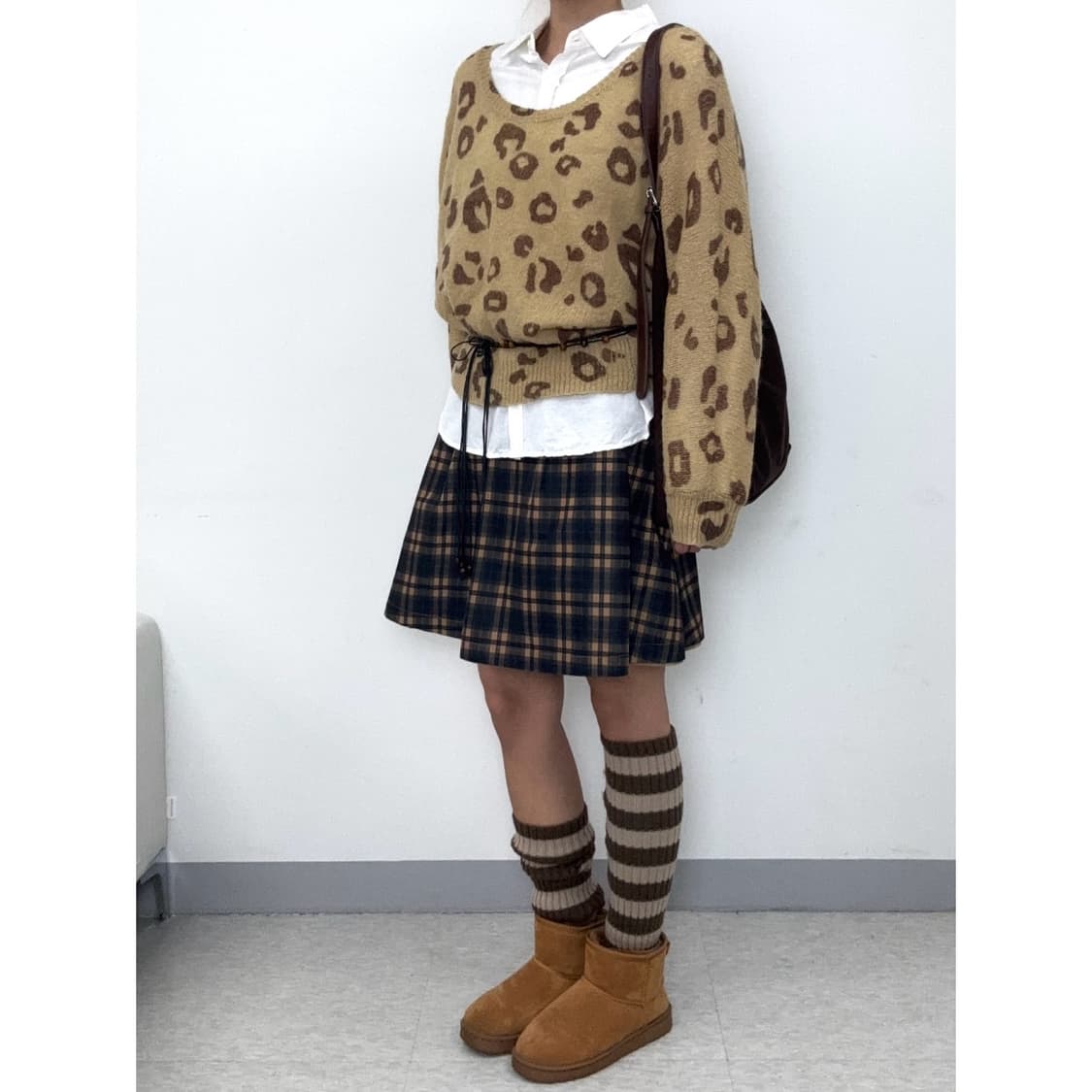 빈티지 레오파드 울 니트 상품이미지2