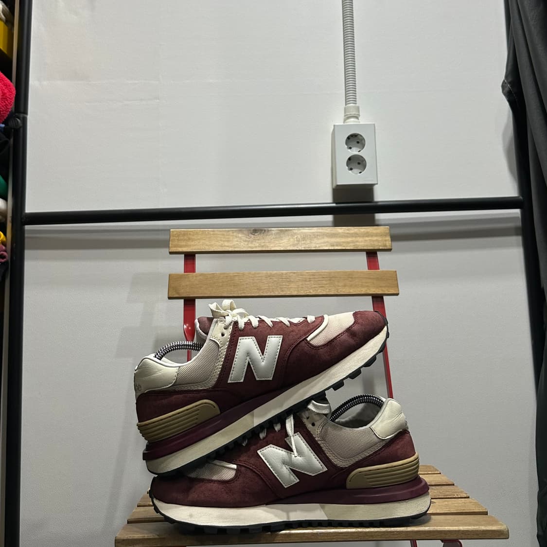 265) 뉴발란스 운동화 남성 남자 신발 574  레거시 버건디 상품이미지7