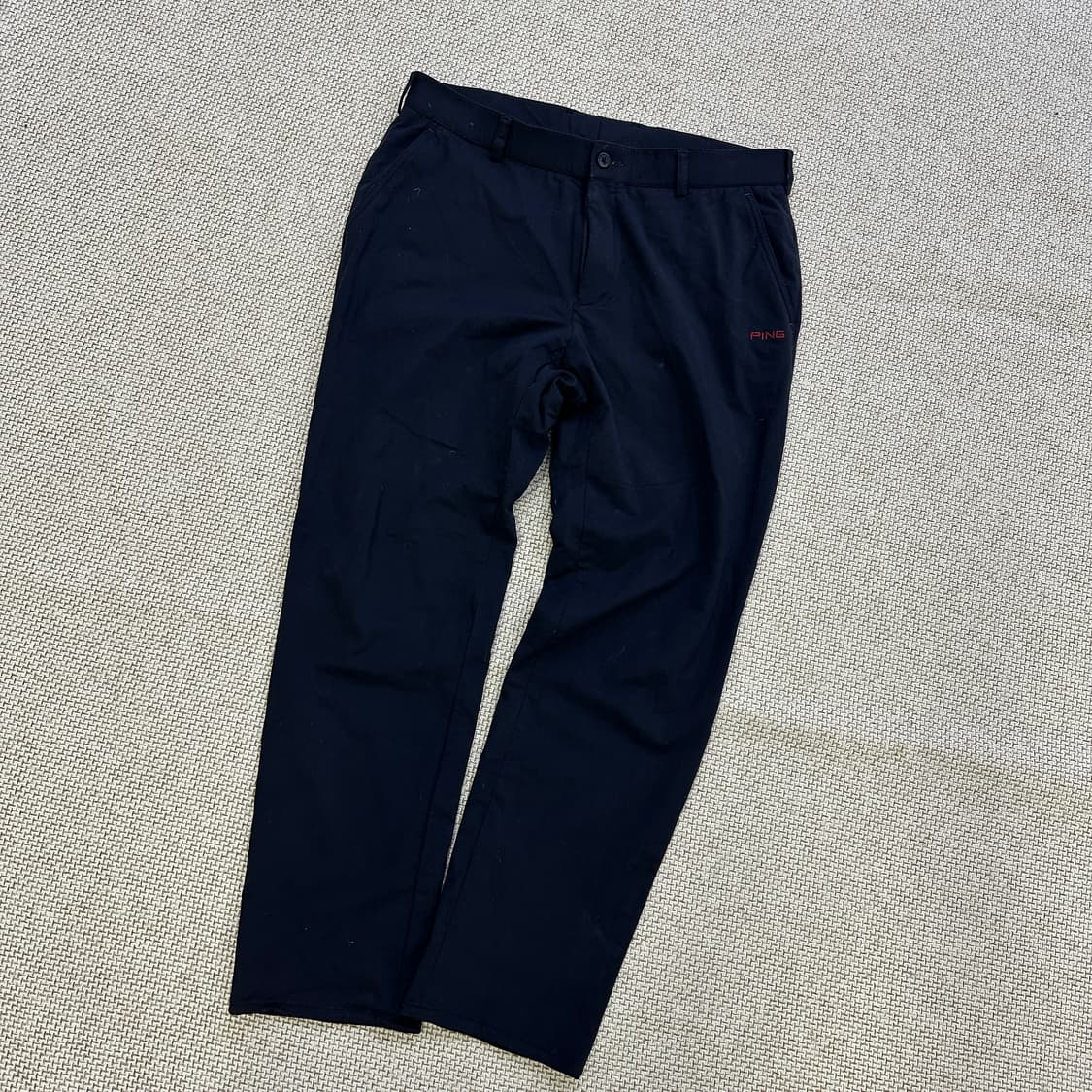 실측확인 핑 남성용 일자 골프 팬츠 0327D 상품이미지1