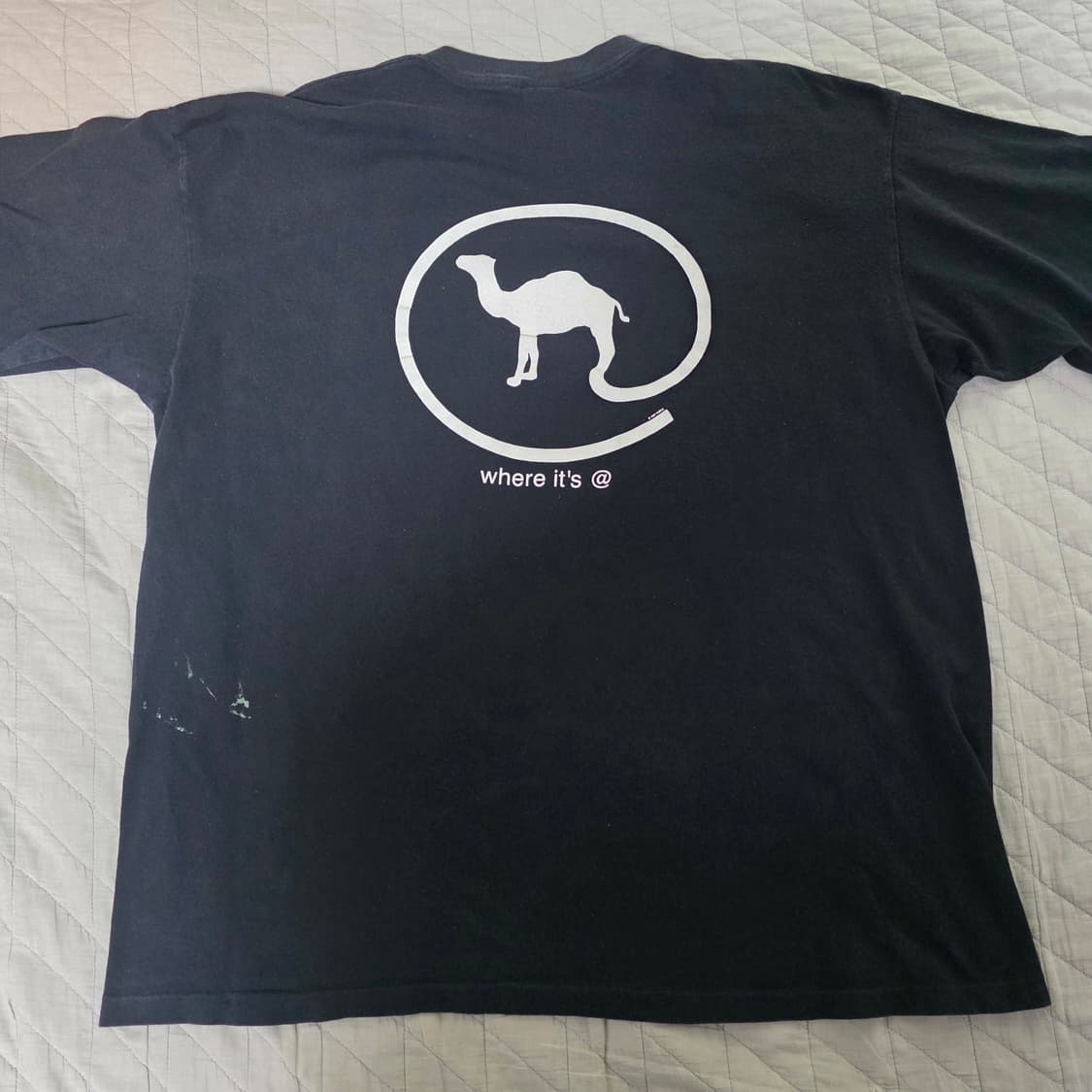 [XL] 90s 카멜 where it's @ 티셔츠 ver. 페인팅 상품이미지1