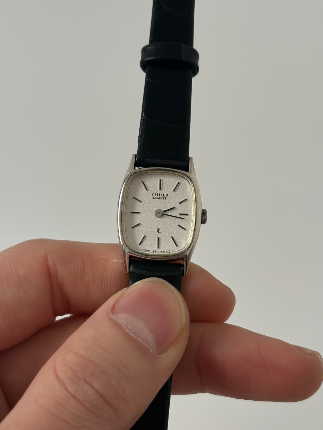 1980s CQ Snow Dial Tank Ladies Quartz 상품이미지1