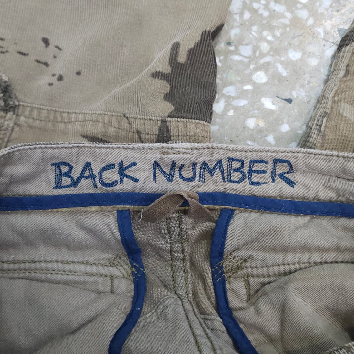 BACK NUMBER 카모 코듀로이 카고팬츠- L 상품이미지7