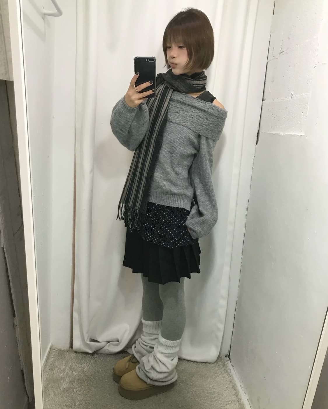 🐈‍⬛그레이 오프숄더 코디 세트 🐈‍⬛ 상품이미지2