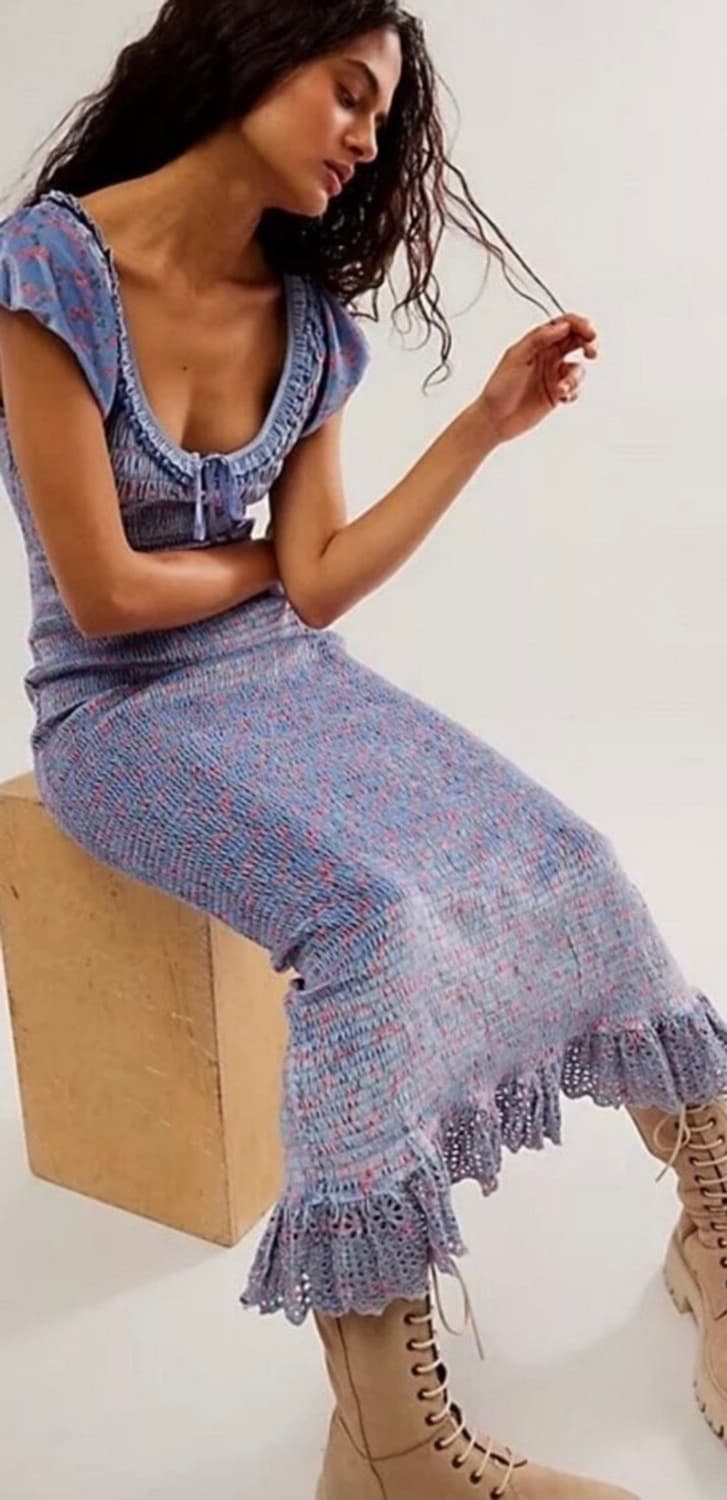 [Free People] Mckenna Velvet Midi Dress 상품이미지1