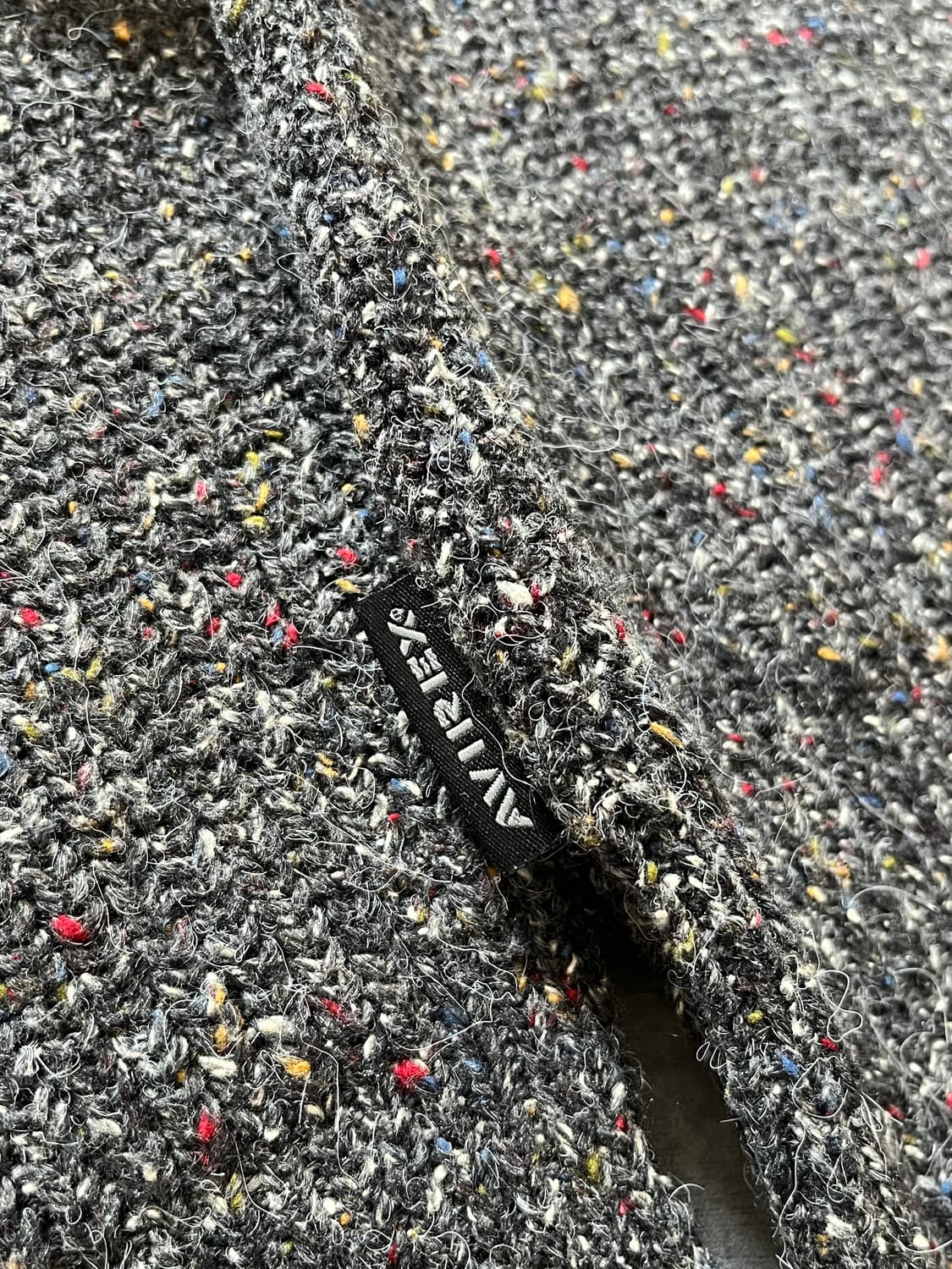 Avirex 아비렉스 자수로고 차콜 보카시 울 니트 상품이미지6