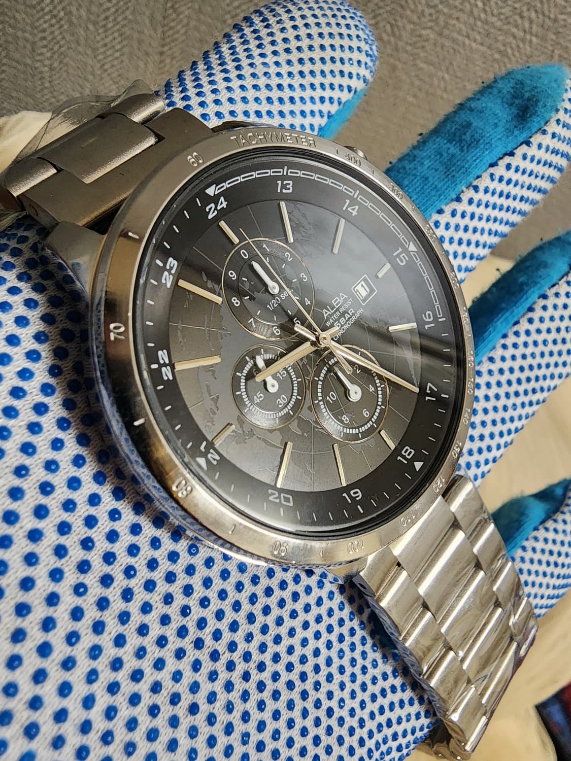 세이코 알바 메탈 크로노그래프 시계 상품이미지8