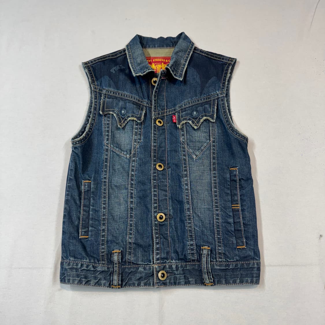 M) 리바이스 청 데님 조끼 베스트 상품이미지1