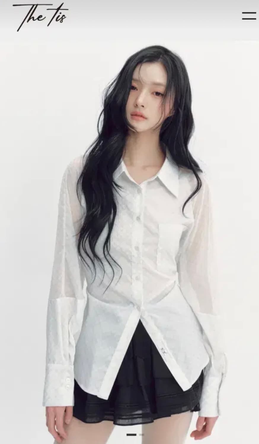 더티스 블루베리 타르트 셔츠 아이보리 상품이미지1