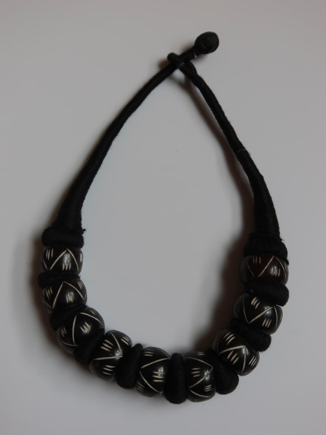 wood & thread necklace 상품이미지4