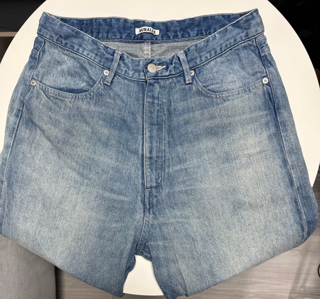 오라리 셀비지 페이디드 라이트 데님 팬츠 라이트 인디고 23AW 4사이즈 상품이미지2