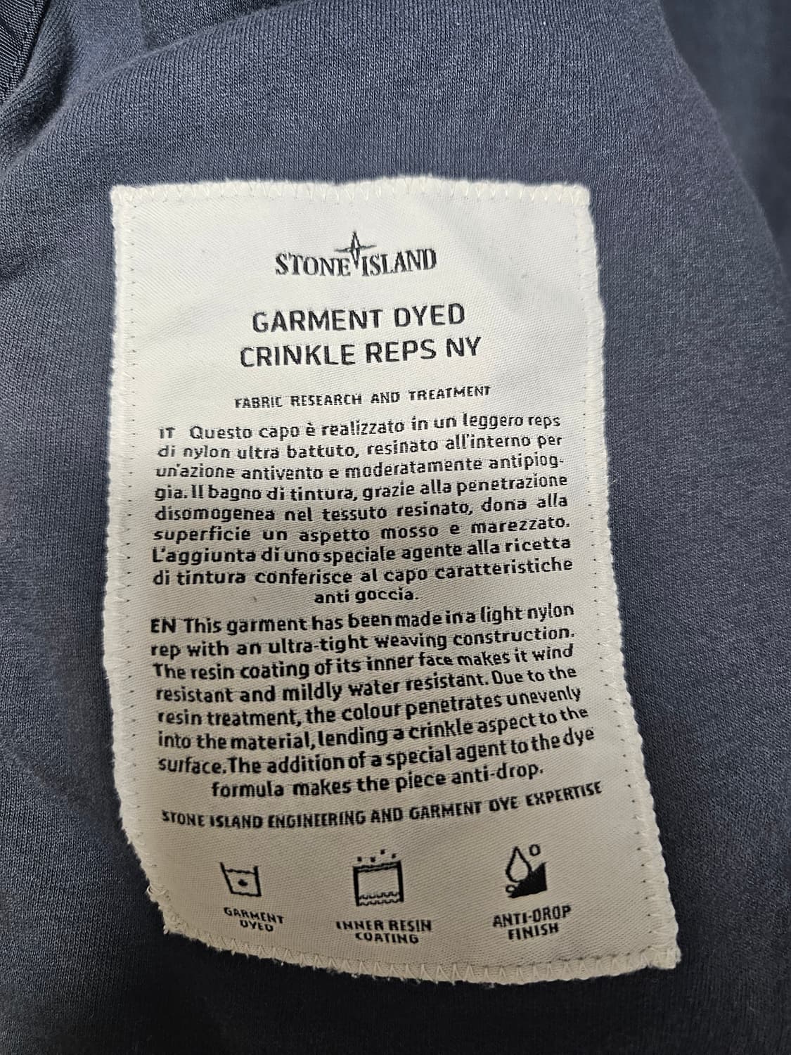 스톤아일랜드 크링클랩스 자켓 상품이미지8