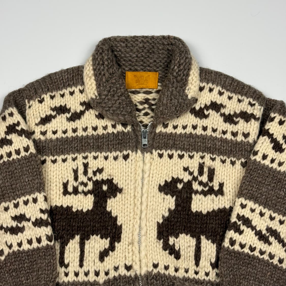 (100) 캐나다 빈티지 디어 코위찬 가디건 상품이미지3