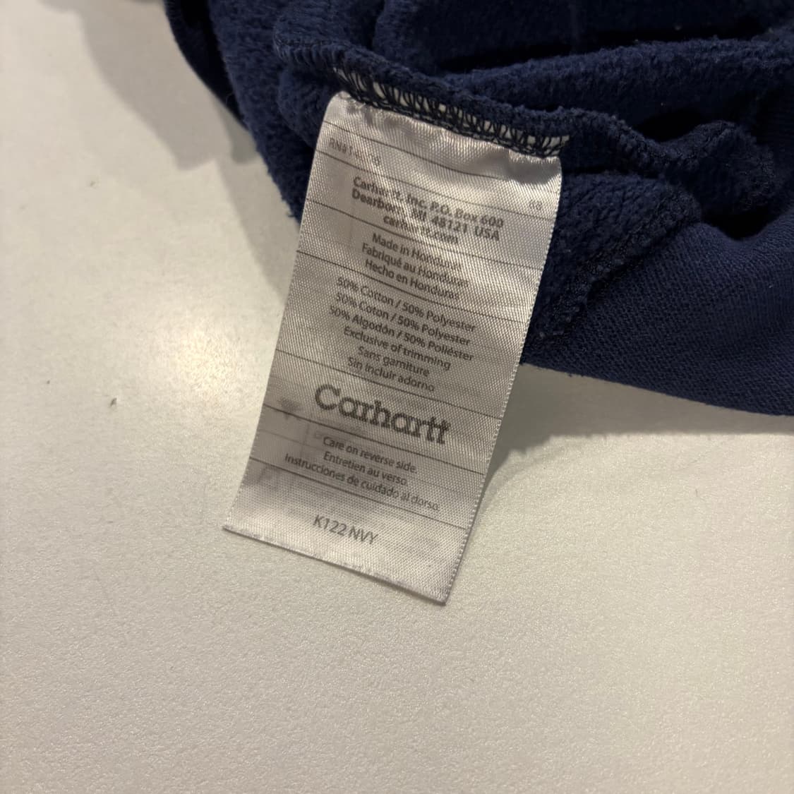 [S] 10s 칼하트 빈티지 네이비 후드 집업 D306 상품이미지8