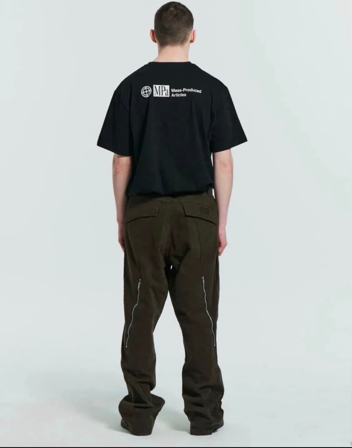 플라스틱프로덕트 지퍼팬츠 초콜릿 s 상품이미지1