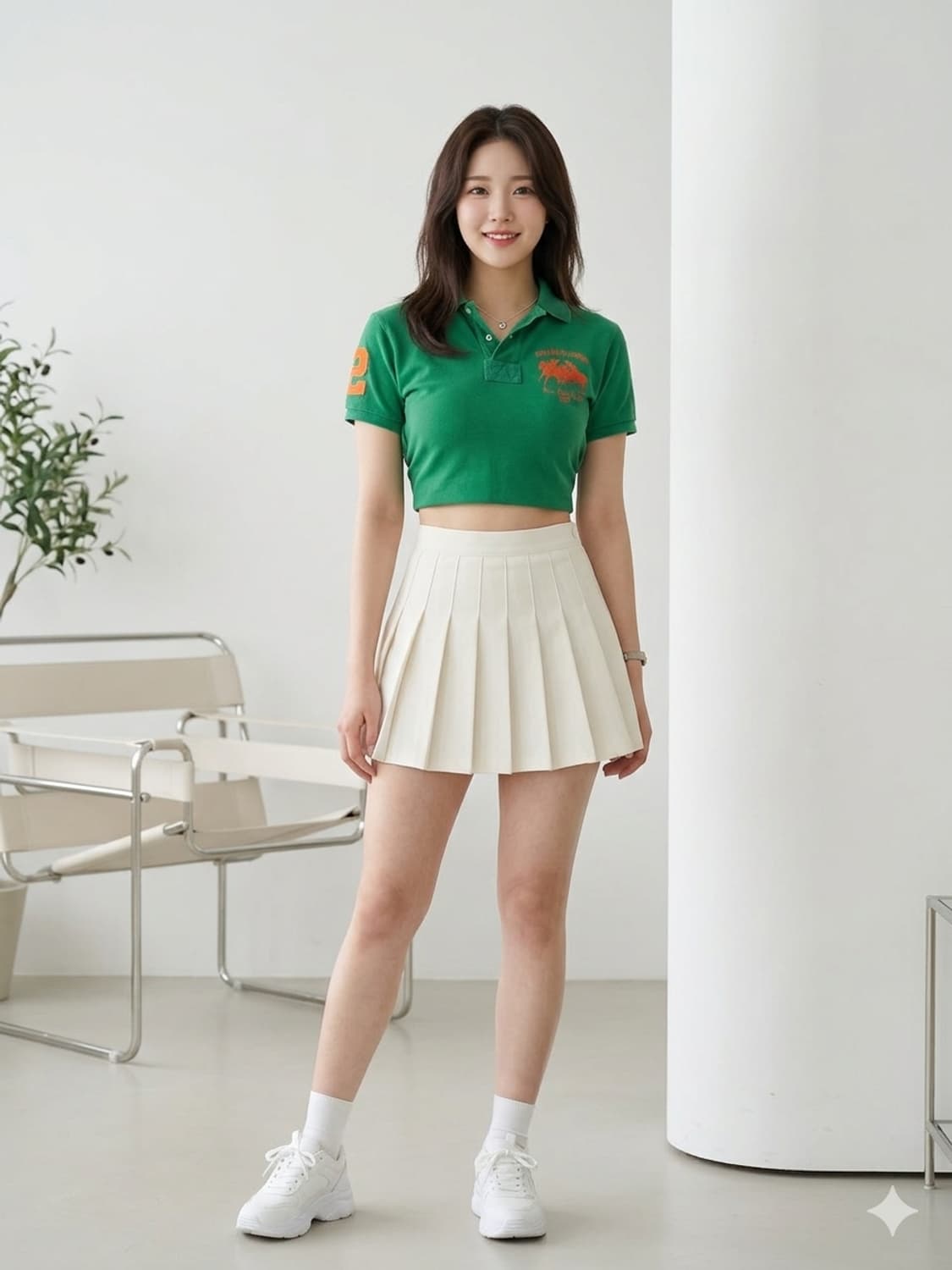 폴로 랄프로렌 커스텀핏 폴로클럽 카라티 그린 상품이미지1