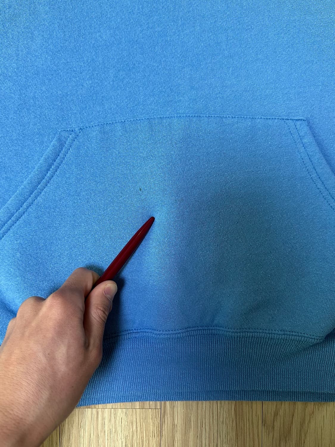 90s 빈티지 러셀 후드 베이비 블루 M 상품이미지7