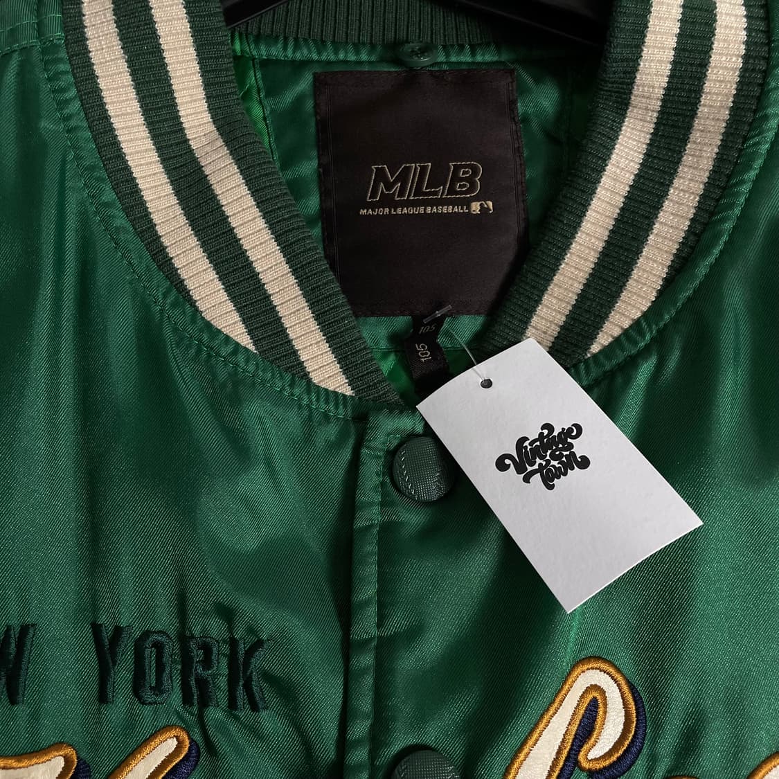 MLB 뉴욕 양키스 빅로고 사틴 바시티 자켓y 2777 상품이미지5