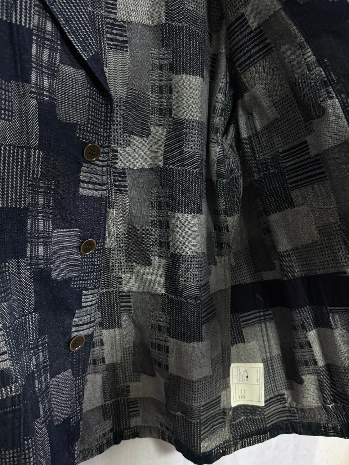 저널스탠다드 인디고 패치워크 자카드 커버올 재킷 js homestead 상품이미지4