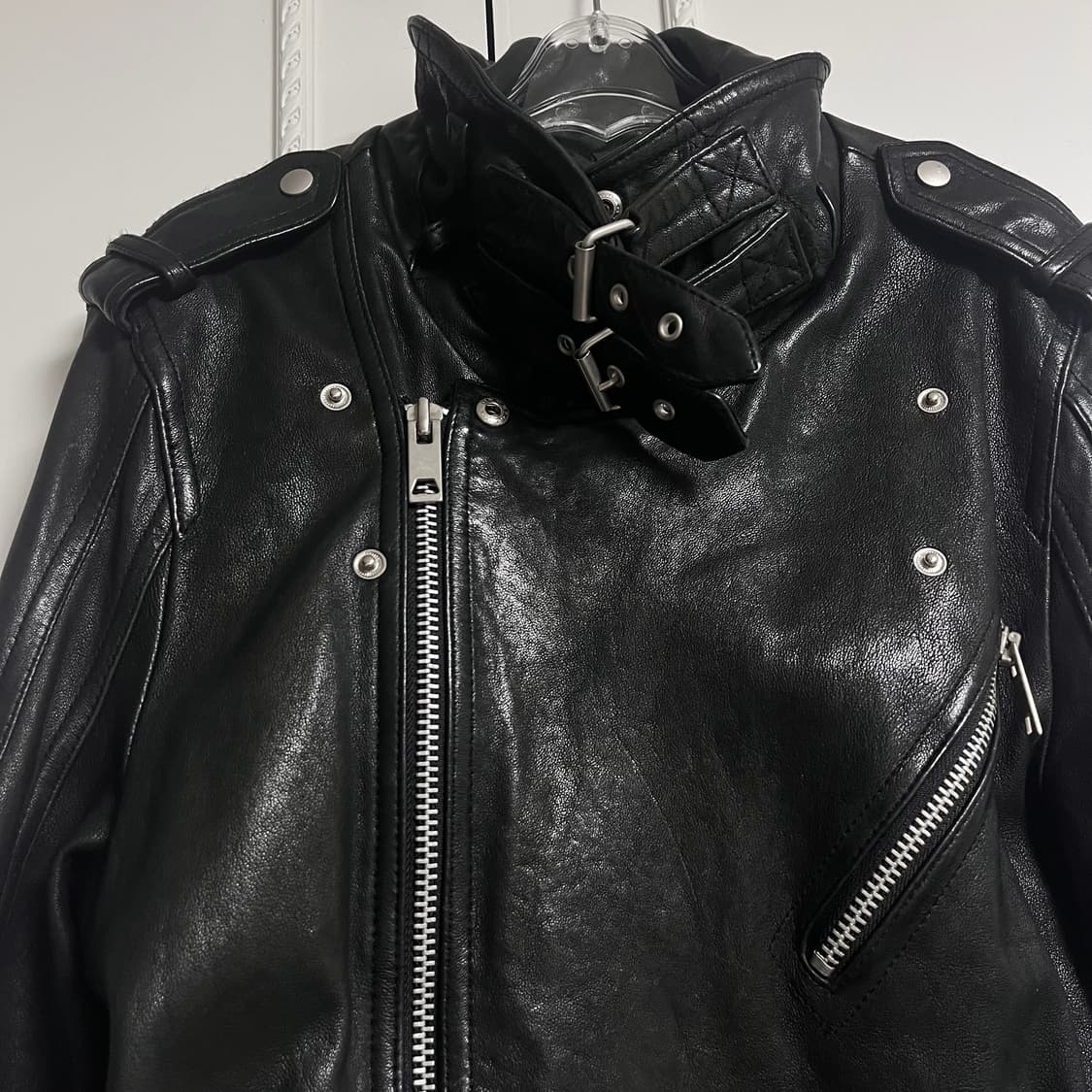 양가죽 라이더 자켓 고스펑크 락시크 상품이미지5