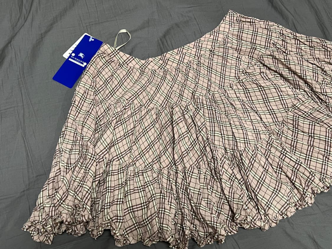 버버리 블루라벨 핑크체크 스커트 상품이미지8