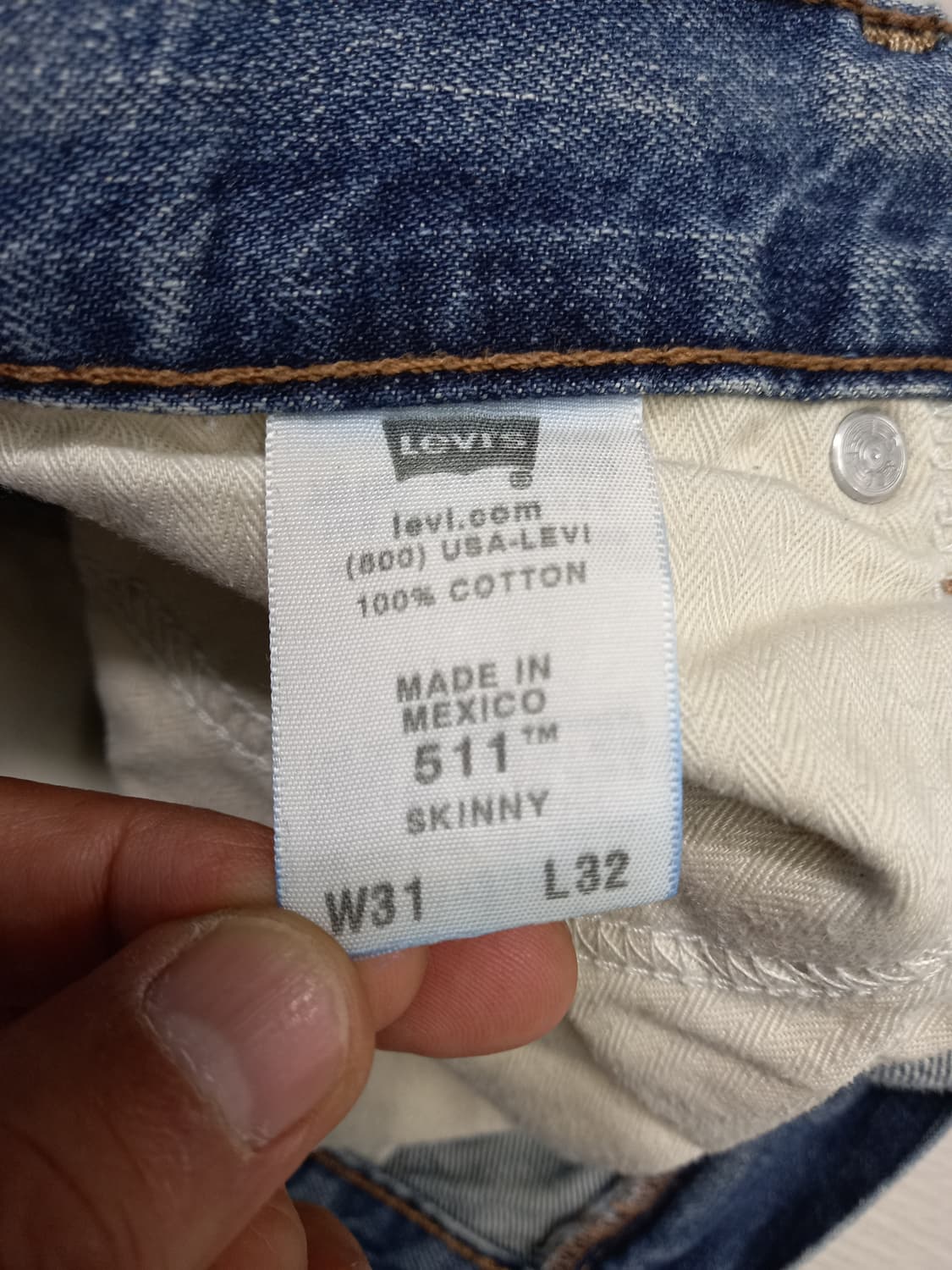 32 07's 리바이스511 Mexico 워싱 슬림일자진 32-266 상품이미지9