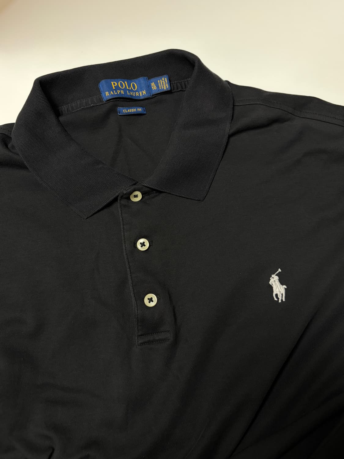 Polo 신형 폴로 랄프로렌 블랙 카라티 XL 상품이미지2