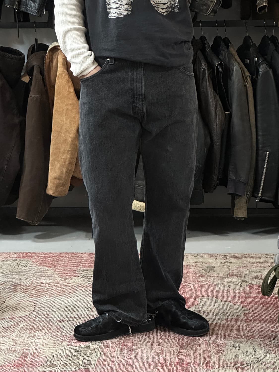 00’s 리바이스 517 블랙 부츠컷 플레어진 상품이미지3