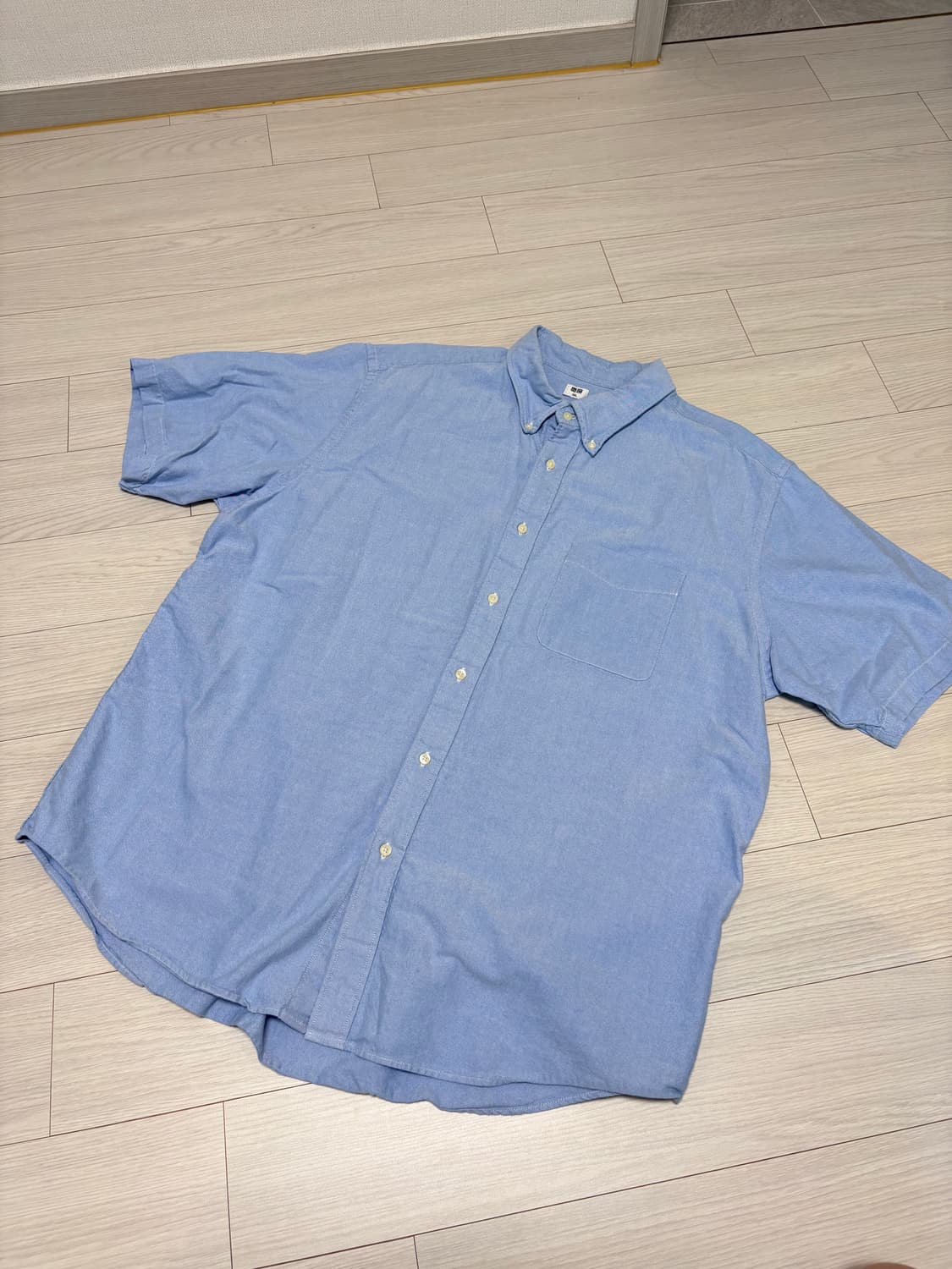 유니클로 옥스포드 셔츠 3XL 스카이블루 상품이미지1